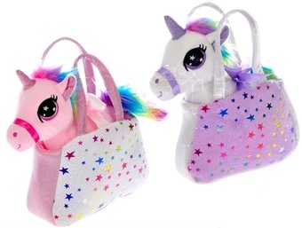 Jednorožec plyšový 20cm s kabelkou