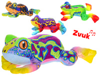 Žába plyšová 20cm na baterie se zvukem