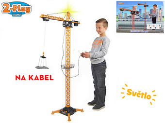 2-Play Traffic jeřáb 132cm na kabel se světlem