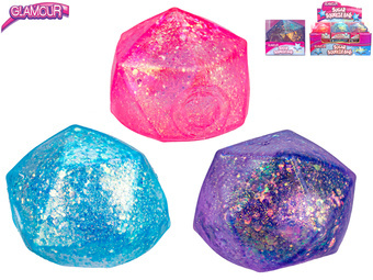 Glamour míček diamant strečový 6cm různé druhy
