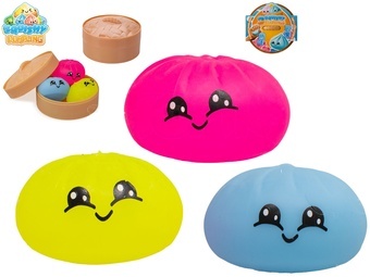 Squishy Dumpling Kawaii knedlík pěnový 5cm 3ks v košíku