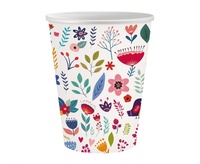 Kelímek papírový 250ml 6ks Summer collection Have fun bílý