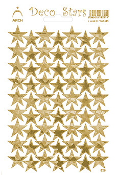 Samolepky Zlaté dekorační hvězdičky - Deco Stars