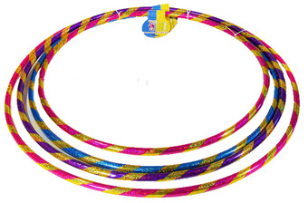 Obruč Hula hop pruhovaná různé barvy a velikosti