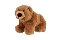 Medvěd hnědý plyš 20x13cm plněný kuličkami 0m+