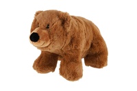 Medvěd hnědý plyš 17x30cm plněný kuličkami 0m+