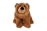 Medvěd hnědý plyš 17x30cm plněný kuličkami 0m+