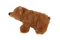 Medvěd hnědý plyš 17x30cm plněný kuličkami 0m+