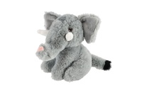 Slon sedící plyš 17cm šedivý 0m+