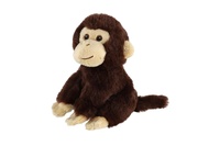 Opice sedící plyš 16cm hnědá 0m+