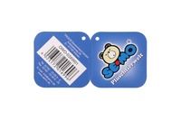 Sova sněžná přívěsek plyš 8x6cm bílá 0m+