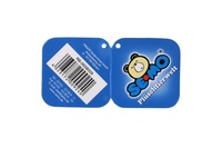 Králík plyš 15x17cm hnědo-černo-bílý 0m+