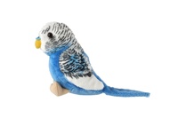 Andulka vlnkovaná plyš 13cm modrá 0m+