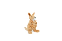 Klokan s mládětem plyš 16cm 0m+