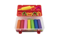 Plastelína Modelína 7ks s vykrajovátky v plastovém boxu