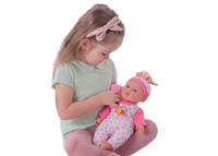 Miminko nemocné měkké tělo 36cm s doplňky se zvukem a světlem