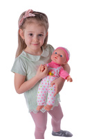 Miminko nemocné měkké tělo 36cm s doplňky se zvukem a světlem