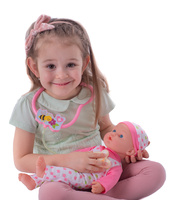 Miminko nemocné měkké tělo 36cm s doplňky se zvukem a světlem