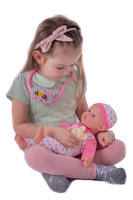 Miminko nemocné měkké tělo 36cm s doplňky se zvukem a světlem