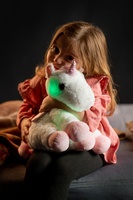 Snílek jednorožec s křídly plyš 38cm na baterie se světlem se zvukem