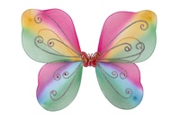 Křídla motýlí nylon 44x32cm v sáčku karneval