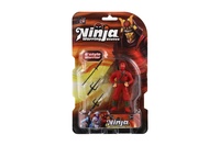 Figurka ninja plast 10cm s doplňky mix druhů na kartě 15,5x25,5x4cm