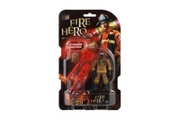 Figurka hasič plast 10cm s doplňky mix druhů na kartě 15,5x25,5x4cm