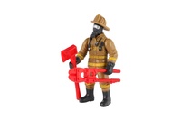 Figurka hasič plast 10cm s doplňky mix druhů na kartě 15,5x25,5x4cm