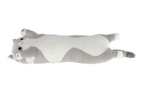 Kočka ležící plyšová 65x18cm