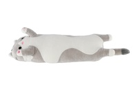 Kočka ležící plyšová 50x15cm