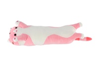 Kočka ležící plyšová 50x15cm