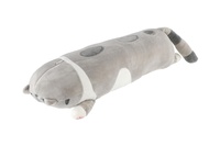 Kočka ležící plyšová 50x15cm