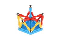Magnetická stavebnice 77ks plast/kov v krabici 24,5x18x4cm