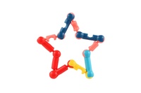 Stavebnice kostky plast 2 barvy v sáčku 24,5x23cm