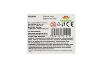 Sada korálků a copánků na vlasy plast mix druhů na kartě 30x26x3cm