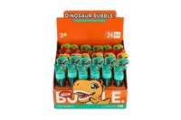 Bublifuk 40ml dinosaurus plast 14cm 4 barvy 24ks v boxu