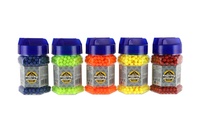 Kuličky do pistole 1200ks plast 6mm mix barev v plastové láhvi 12ks v boxu