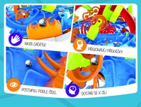 Hlavolam edukační koule Perplexus 100 kroků plastová 12cm