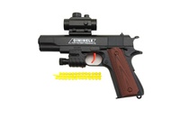 Pistole na měkké kuličky plast 20cm