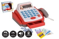 Pokladna malá digitální plastová 18cm s doplňky se zvukem a světlem