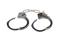 Pouta policejní kov 17cm s klíčem