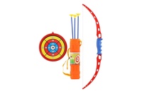 Luk 71cm +3 šípy v pouzdře + terč plast v krabici