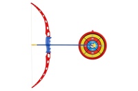 Luk 71cm +3 šípy v pouzdře + terč plast v krabici