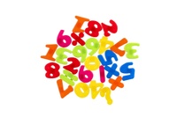 Číslice magnetické plast 27ks 4cm