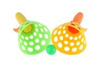 Catch ball hra 2ks + 3 míčky plast 19cm v síťce