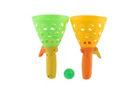 Catch ball hra 2ks + 3 míčky plast 19cm v síťce