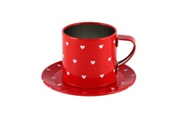 Nádobí červené plechové 14ks