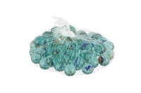 Kuličky cvrnkací skleněné cca 50ks 1,5cm v síťce