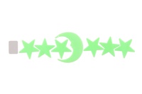 Hvězdy svítící ve tmě 5,5cm plast na kartě 12x20cm