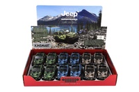 Auto Kinsmart Jeep Wrangler Camo Edition kov/plast 13cm na zpětné natažení Různé druhy